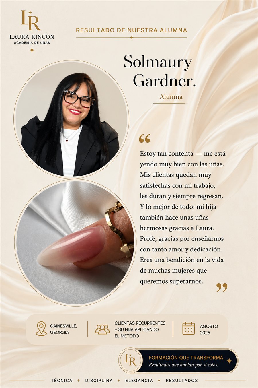 Testimonio de Solmaury Gardner, alumna de Laura Rincón