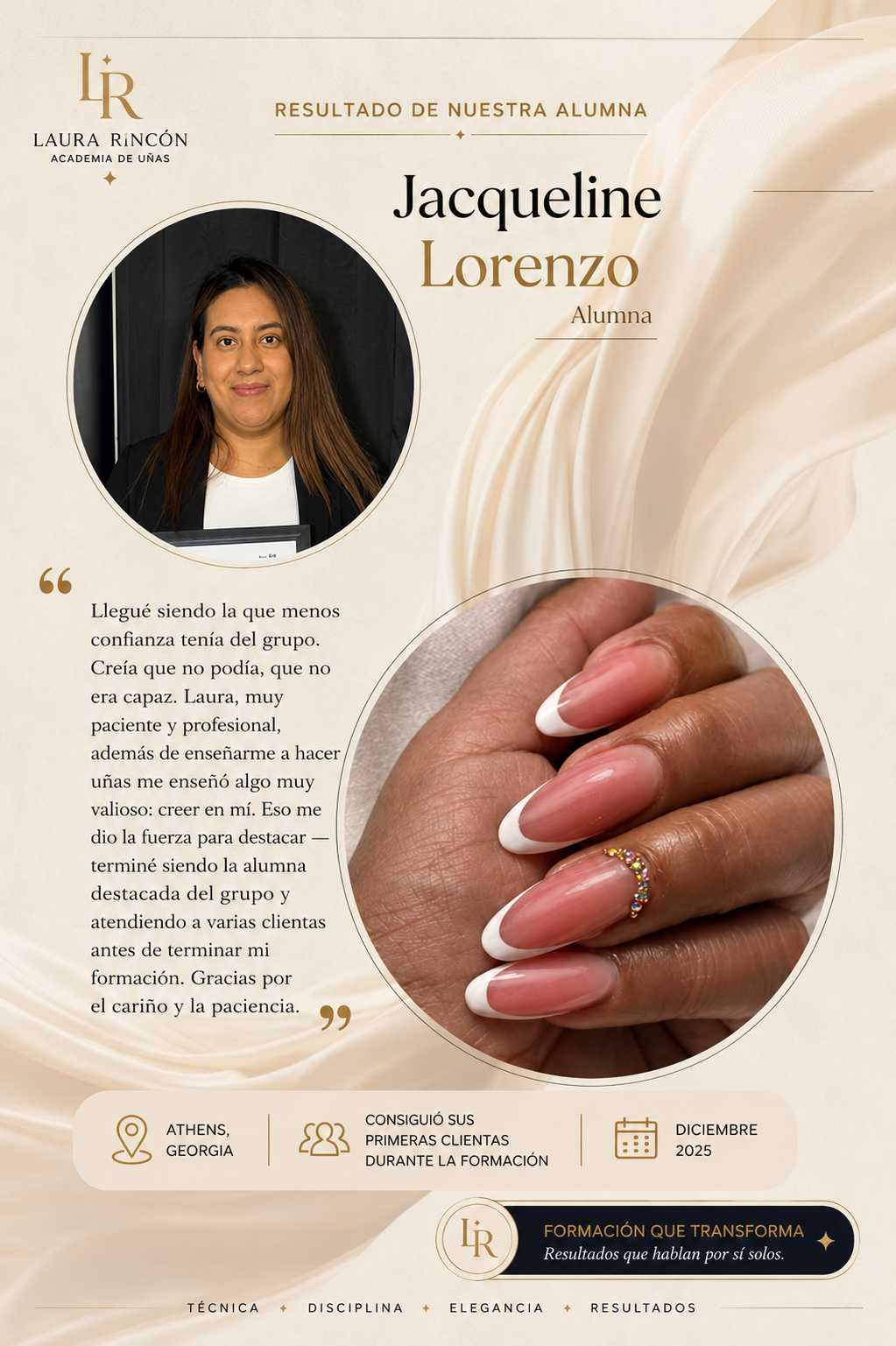 Testimonio de Jacqueline Lorenzo, alumna de Laura Rincón